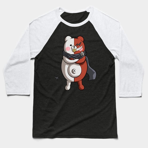 Monotaro, Monokuma Familiy from anime Danganronpa Baseball T-Shirt by IQ_Design16